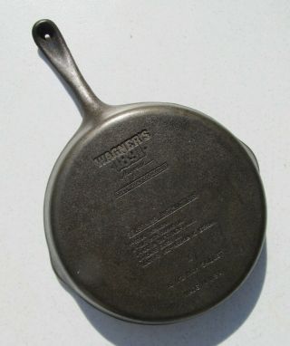 Wagner Ware 1891 Anniversary Cast Iron Skillet 10 - 1/2 " Frying Pan Great Conditi