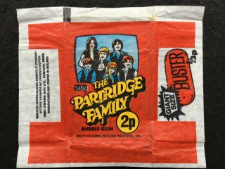 A&bc 1972 The Partridge Family 2p Gum Card Wax Wrapper Buster Variant - Good
