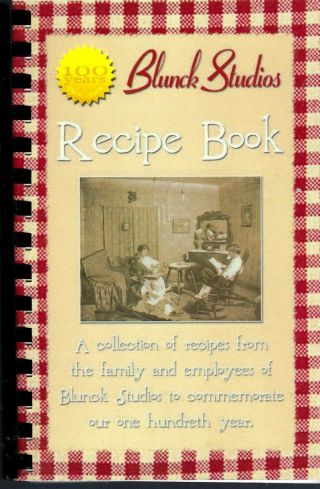 Clinton Ok Blunck Studios Staff & Friends Recipe Cook Book Oklahoma Community