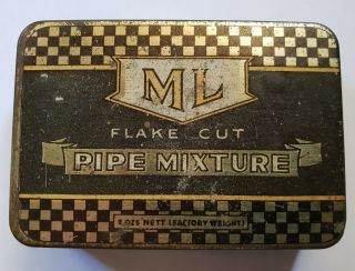 Michelides,  Perth Australia - Ml Flake Cut Pipe Mixture 2 Oz Tobacco Tin