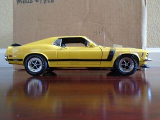 1:18 1/18 Highway 61 1970 Ford Mustang Boss 302 Grabber Yellow