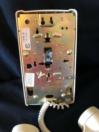 Vintage,  Harvest Gold/Beige Rotary Dial Telephone; Wall Mount Phone ITT 4