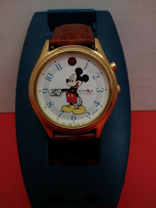 Vintage Rare Disney Mickey Mouse Musical Watch " It 
