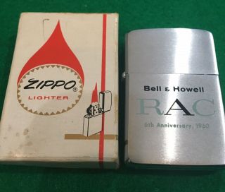 Zippo Bell & Howell Rac 6th Anniversary,  1960