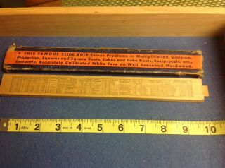 10 Inch Slide Rule Made By Engeering Instruments Inc.  Peru,  Indiana 2