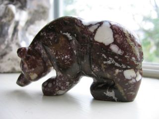 BRIAN YATSATTIE Zuni fetish Bear Native American Carving Wild horse Magnesite 5
