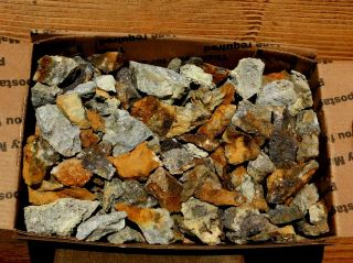 Gold & Silver Ore Small Hunks Broken From Mother Lode 57 Oz 1154 Shop Up