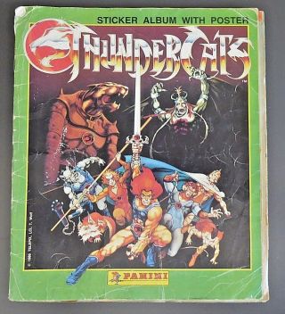 Thundercats 1986 Complete Panini Sticker Album With Poster