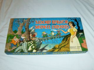 Vintage 1937 Disney Snow White and the Seven Dwarfs Board Game - COMPLETE & EXC 2