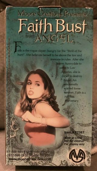 Angel THE FAITH BUST by MOORE CREATIONS sculpted Dene Mason 255/3000 Buffy 4