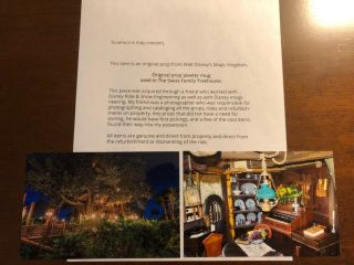 RARE Walt Disney Magic Kingdom park SWISS FAMILY TREEHOUSE prop 8
