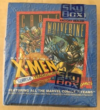 1993 X - Men Series Ii Skybox Marvel Comic Trading Card Factory Box 36 Pack