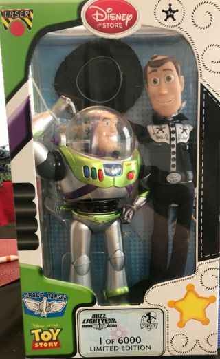 Disney Store Limited Edition 1 Of 6000 Talking Woody And Buzz Lightyear