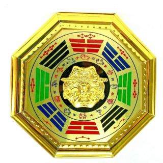 12cmfeng Shui Amulet Hang Home Bagua Mirror Blessed Chinese Expel Protect Happy