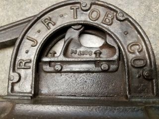 Antique Cast Iron R.  J.  R.  Tobacco Co Brown ' s Mule Tobacco Cutter 4