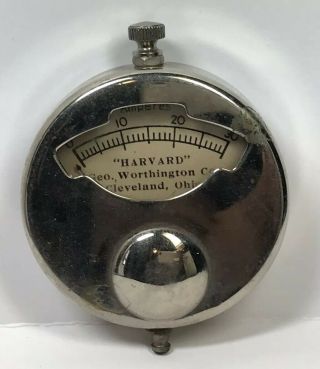 Rare Antique Harvard Geo Worthington Co Cleveland Voltmeter Pocket Watch Style