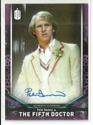 2018 Topps Doctor Who Peter Davison As 5th Doctor Auto Autograph Card