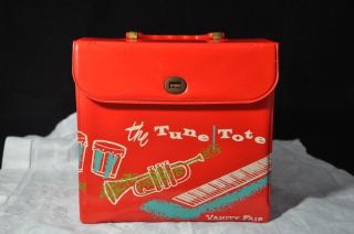 Vintage 45 Record Case / Holder The Tune Tote Vanity Fair