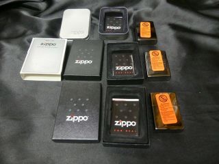 3 each THE WALL 1982 - 2002 VIETNAM REMEMBERED ZIPPO LIGHTERS 8
