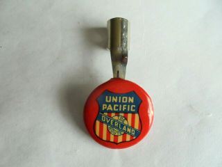 Vintage Union Pacific Railroad The Overland Route Advertising Pencil Pocket Clip