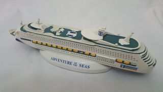 Royal Caribbean Adventure Of The Seas Model Cruise Ship Resin Travel Souvenir 2
