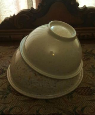 2 Vintage Texas Ware Confetti Splatter Melmac Nesting Bowls: 118,  111
