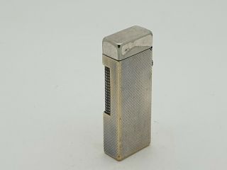 VINTAGE SILVER TONE DUNHILL LIGHTER in FULLY ORDER US RE.  24163 4