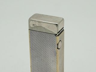VINTAGE SILVER TONE DUNHILL LIGHTER in FULLY ORDER US RE.  24163 5