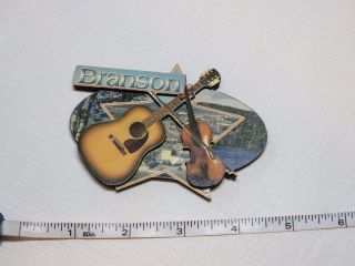 Branson Guitar Violin Missouri 3d Travel Souvenir Magnet Fridge Refrigerator