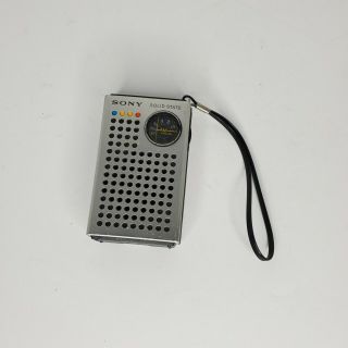 Vintage Sony Solid State Tr - 4100 Pocket Transistor Radio 1971