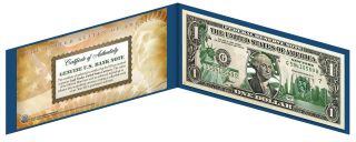 York State $1 Bill Legal Tender U.  S.  One - Dollar Currency Green