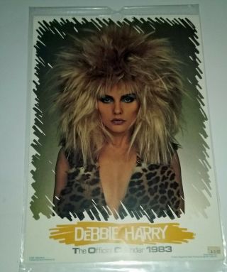 Blondie The Official 1983 Calendar Debbie Harry Color Poster Style
