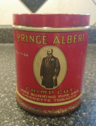 Vintage Tobacco Tin Litho Can Pipe Cigarette Prince Albert Smoking Old Display