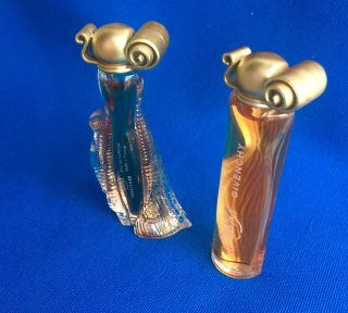 Vintage Givenchy Mini Perfume Bottles -.  Indecent And Organza