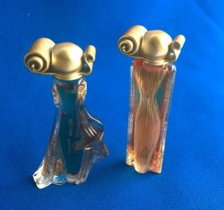 Vintage Givenchy Mini Perfume Bottles -.  Indecent And Organza 2