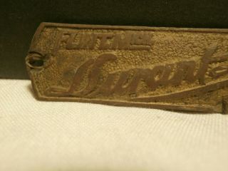 ANTIQUE BUGGY CARRIAGE Co METAL NAME PLATE TAG FLINT MICH DURANT DORT 2