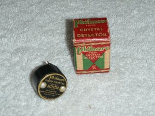 Vintage Philmore Fixed Crystal Detector Cat.  No.  100 for Crystal Radio 3