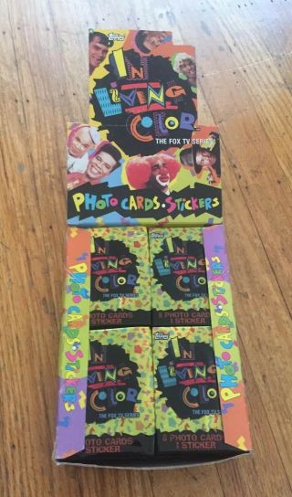 1992 In Living Color (fox Tv Series) Rare Trading Cards Box Of 36 Packs