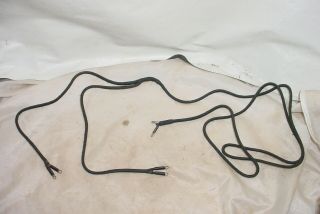 Vintage Nos Cloth Covered 2 Wire Cord 5 Feet Long Radio Headset Part