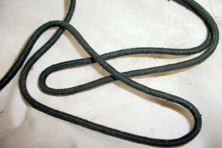 Vintage NOS Cloth Covered 2 Wire Cord 5 feet long Radio Headset Part 5