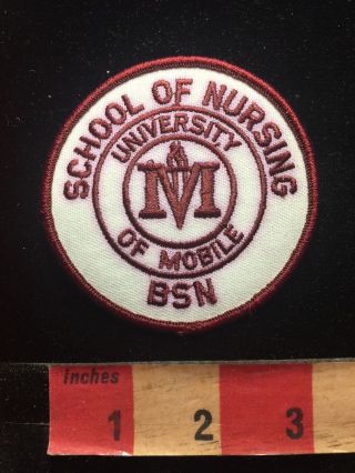 Vtg University Of Mobile School Of Nursing Bsn Alabama Patch Nurse 85cc