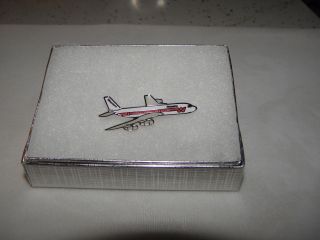 Western Airline 707 Airplane Lapel Tack Pin Late 60 
