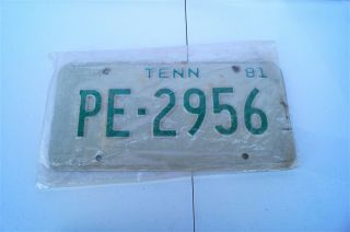 1981 Tennessee State License Plate Car Tag Truck Auto 6