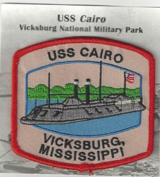 Uss Cairo Vicksburg National Military Park Souvenir Patch