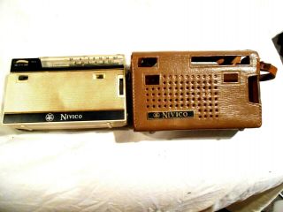 Vintage Nivico 7 Transistor Radio Sk2057 W/case