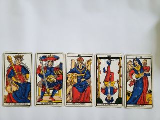 Tarot Of Marseilles Vintage Card Deck
