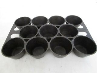 Vintage Griswold Cast Iron No.  10 Muffin Pan