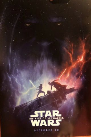 D23 Expo 2019 Star Wars The Rise Of Skywalker Convention Exclusive 19x27 Poster
