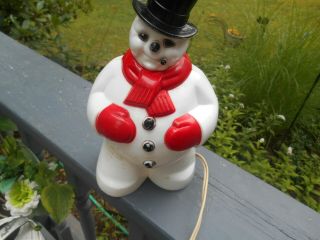 Vintage General Products Hard Plastic Lighted Christmas " Frosty The Snowman "