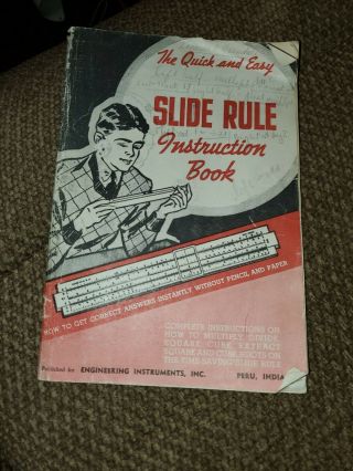 Vtg The Slide Rule Instruction Book